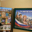 Посетитель на фоне тематической выставки - ЦГБ г. Мичуринска
